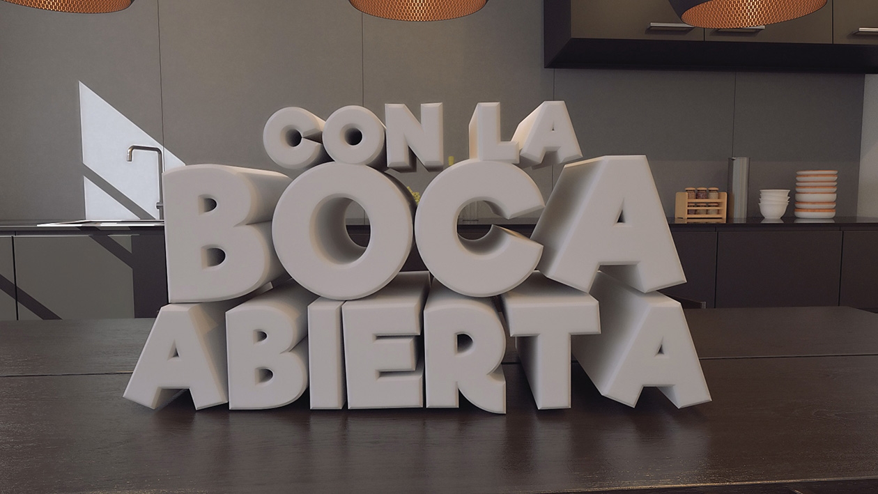Con la boca abierta