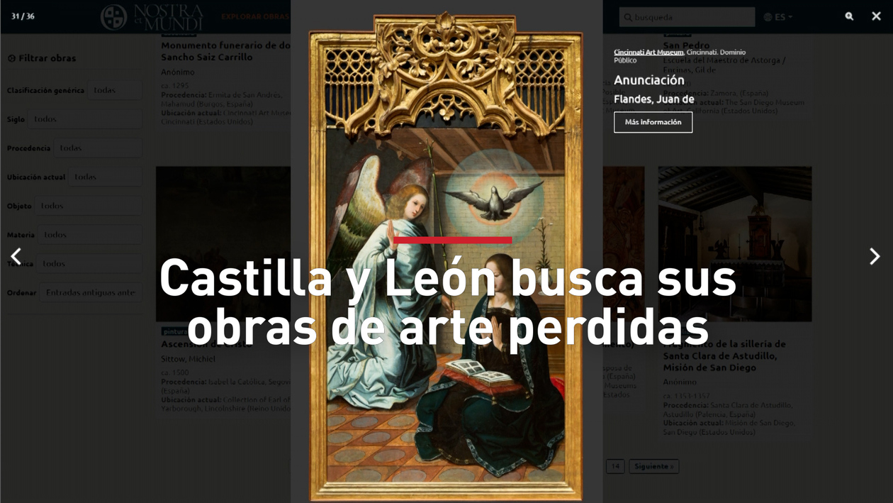 Castilla y León identifica 489 obras de arte dispersas por el mundo